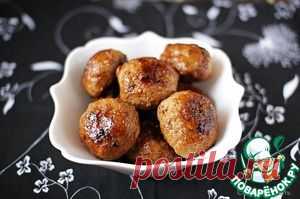 Тефтельки с яблоками - кулинарный рецепт