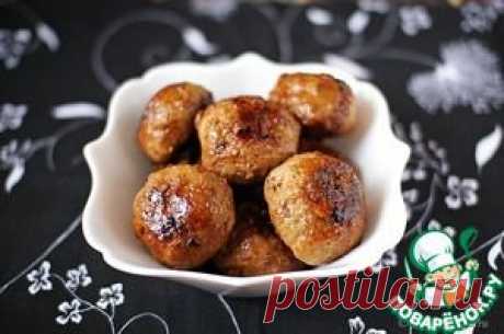 Тефтельки с яблоками - кулинарный рецепт