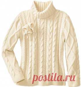 Вязание спицами: 50 идей - модные вязаные свитера спицами