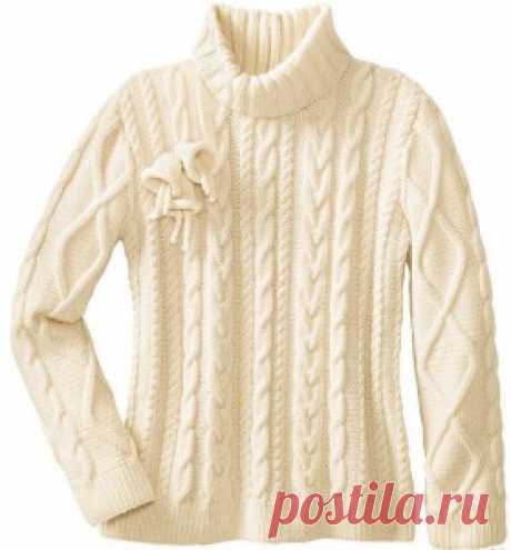 Вязание спицами: 50 идей - модные вязаные свитера спицами