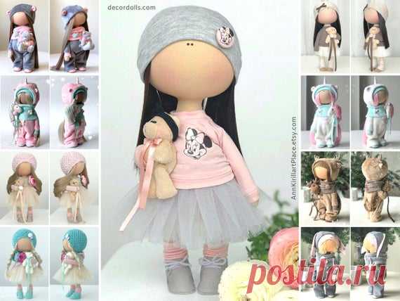 Tilda Interior Doll, Handmade Rag Doll, Textile Decor Doll, Fabric Cloth Doll, Soft Baby Doll Muñecas Poupées Custom Russian Doll by Yulia K Hello, dear visitors!  This is handmade textile doll created by Master Yulia K. (Sochi, Russia).  All dolls stated on the photo are mady by artist Yulia K. You can find them in our shop searching by artist name: https://www.etsy.com/shop/AnnKirillartPlace?ref=hdr&search_query=yulia+k  Doll is 30 cm