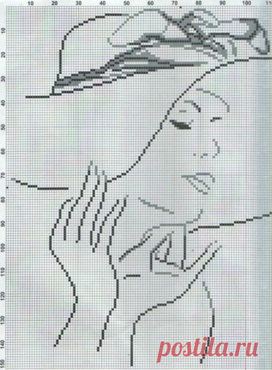 Контурная Вышивка Крестом