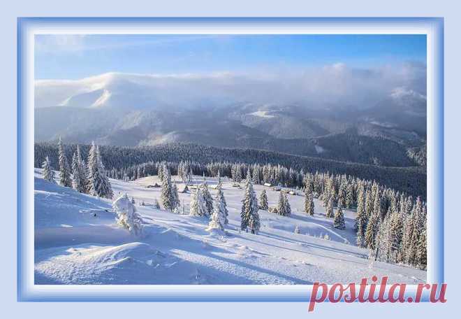 Красота зимних Карпат