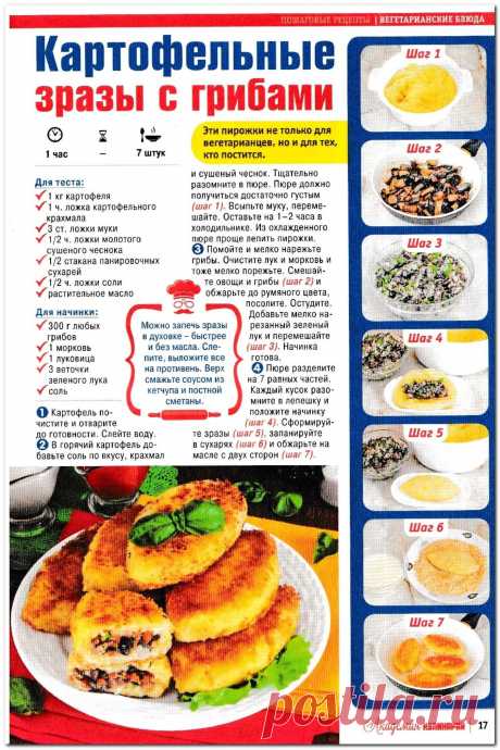Картофельные зразы с грибами