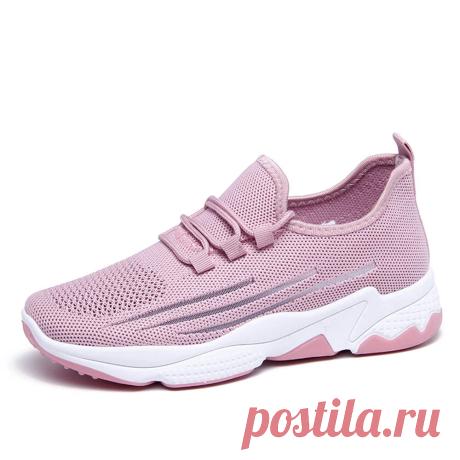Women Mesh Lace Up Sport Lightweight Casual Sneakers - US$27.99