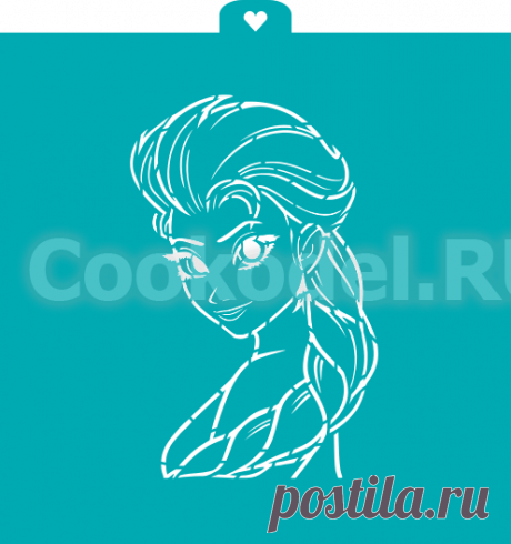 AL Трафарет+формочка "Холодное сердце. Эльза" 11,5 см