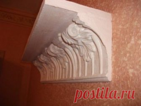 Оригинальная полка, стилизованная под лепнину / Я - суперпупер