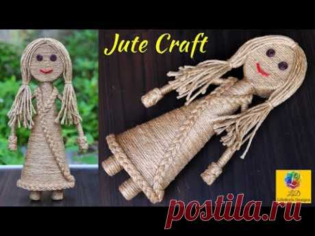 How to make a Baby Doll from Jute Rope | Creative Jute Showpiece Craft | Doll Decoration Idea