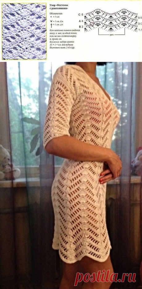 Идея для вязаного платья