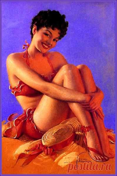 Девушки Rolf Armstrong (83 работ) » Картины, художники, фотографы на Nevsepic