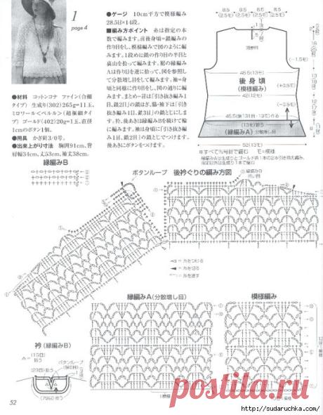 "Let's Knit Series Knitting 2015". Японский журнал по вязанию.