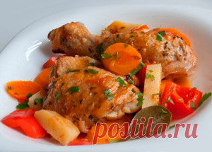 Фрикасе по-креольски из курицы:Рецепт №1
