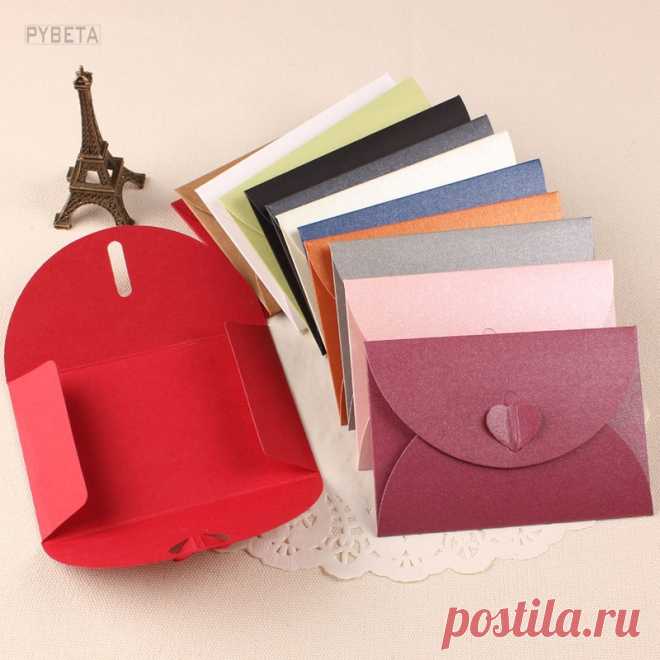message card Picture - More Detailed Picture about 100 шт. 105*72 мм жемчужина бумаги Сердце застежка конверт крафт сообщение банковской карты членство карты Украсить конверт приглашение Picture in Приглашения from PYBETA Store | Aliexpress.com | Alibaba Group