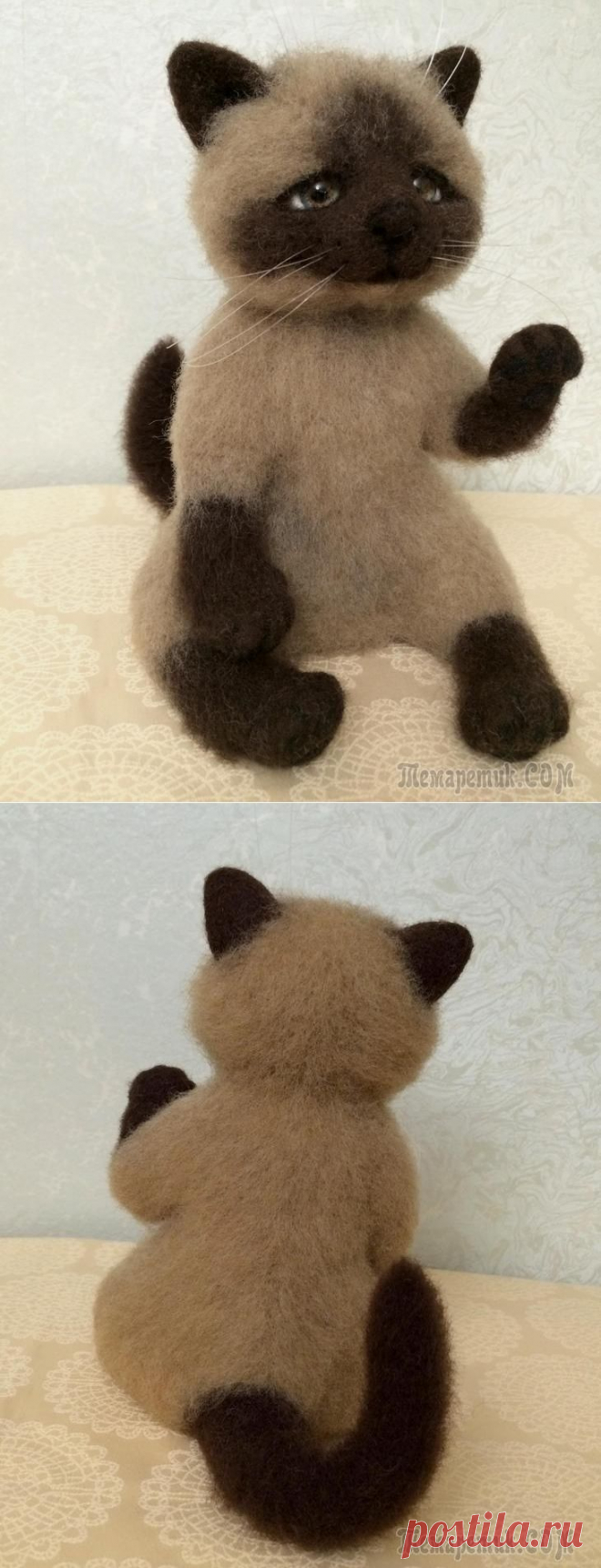Сиамский котик "Привет!"