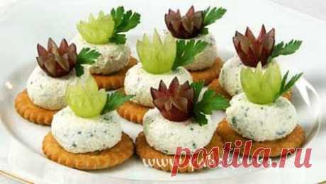 Вкусные закуски на фуршет. Холодные закуски с крекером