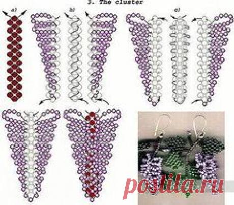 Firuza Halilova - Серьги "Сирень"