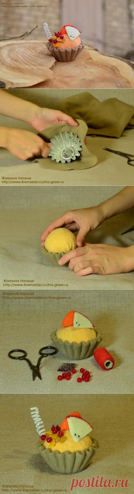 Мастер-класс: игольница-пирожное «Осенние мотивы» - Ярмарка Мастеров - ручная работа, handmade
