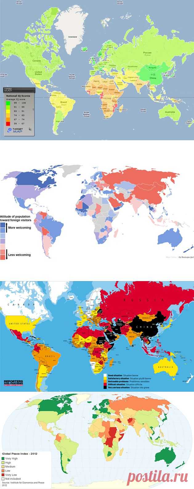 10 карт мира, которые не показывают на уроках географии / Обзоры / Моя Планета