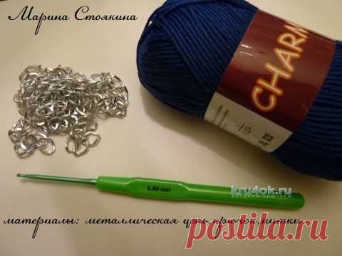 МК по изготовлению ручки для сумочки от Марины Стоякиной - вязание крючком на kru4ok.ru