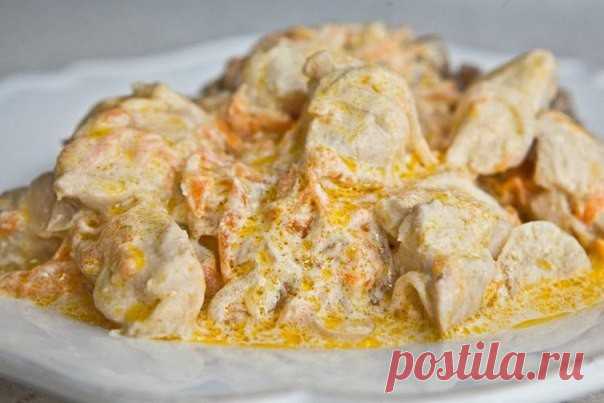 Куриное филе с ананасами