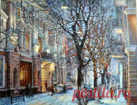 Художники Евгений и Оксана Осиповы
Заснеженный Владивосток