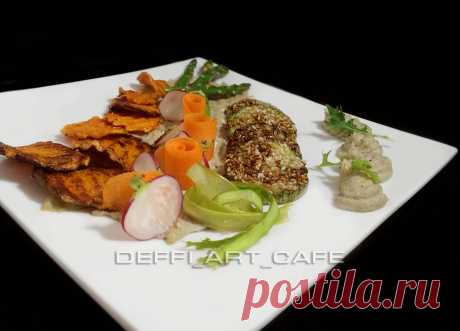 ОВОЩИ С БАКЛАЖАНОВЫМ МУССОМ | 4vkusa.ru