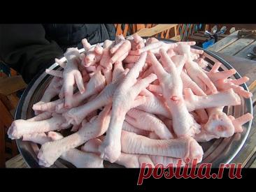 НЕ ПРОБОВАЛИ? А ЗРЯ. КУРИНЫЕ ЛАПКИ В КАЗАНЕ