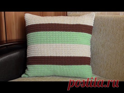 Подушка крючком | Наволочка на подушку крючком