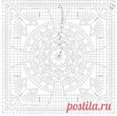 ТОП-10 восхитительных квадратных мотивов - красота для вдохновения! | Вязалки Веселого Хомяка | Яндекс Дзен