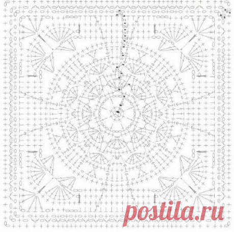 ТОП-10 восхитительных квадратных мотивов - красота для вдохновения! | Вязалки Веселого Хомяка | Яндекс Дзен