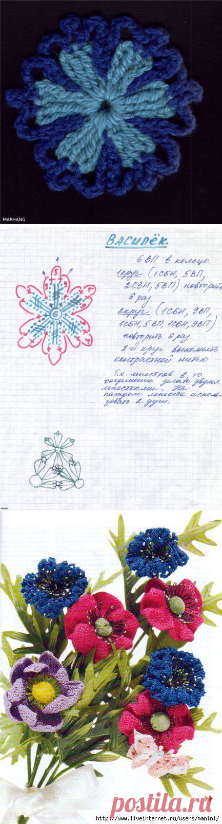 *Васильки крючком (идеи и воплощение)