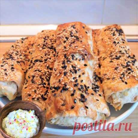 Трубочки мясоеда: Фарш в лаваше с хрустящей корочкой
