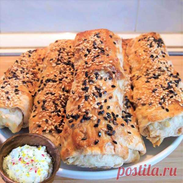 Трубочки мясоеда: Фарш в лаваше с хрустящей корочкой