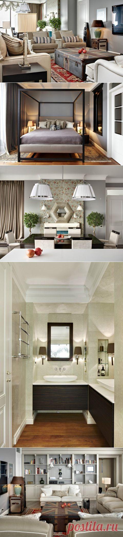 Квартира с элементами классического и английского стилей | Школа Ремонта