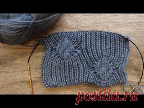 Узор «Паучки» спицами 🕷 Spiders Stitch knitting pattern 🕸