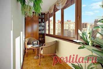 Идеи организации пространства на лоджии