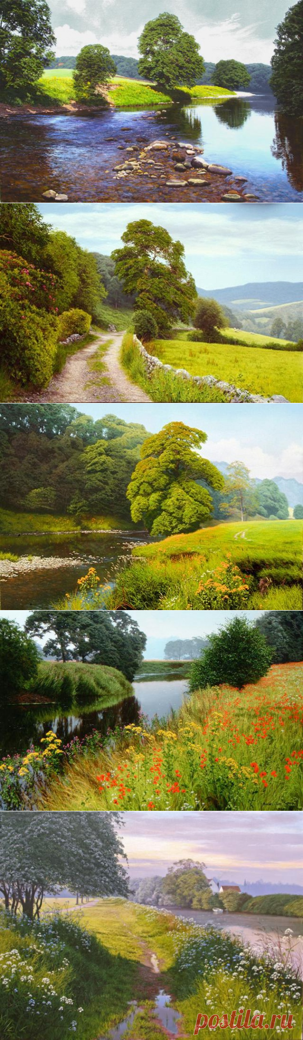 Пейзаж Картины маслом британского художника Майкла Джеймс Смит