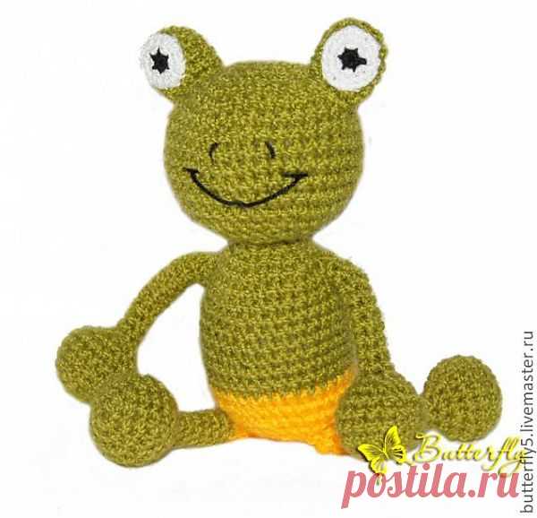 Лягушонок Ква крючком - Ярмарка Мастеров - ручная работа, handmade