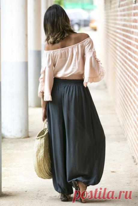 Простые в пошиве шаровары. Подборка идей и выкройки