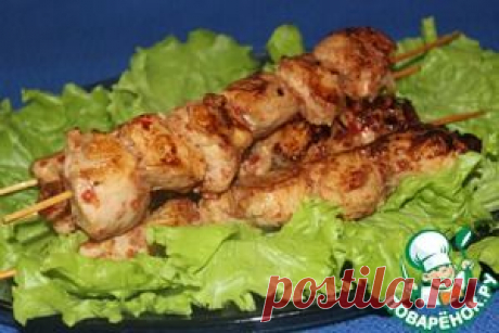Куриные шашлычки на шпажках - кулинарный рецепт