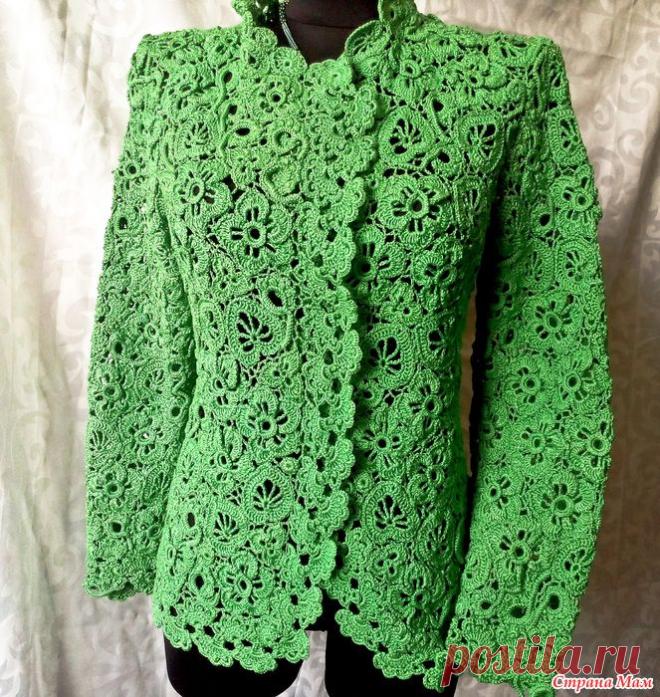 Кардиган "Изумруд" - Вязание - Страна Мам