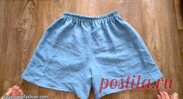How to Sew Shorts​ 2 Easy and Fast Projects Free PDF! - Sparrow Refashion: A Blog for Sewing Lovers and DIY Enthusiasts