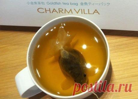 Чайные пакетики в виде золотых рыбок / Взлом логики