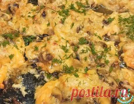 Куриная грудка под шубой с грибами – кулинарный рецепт