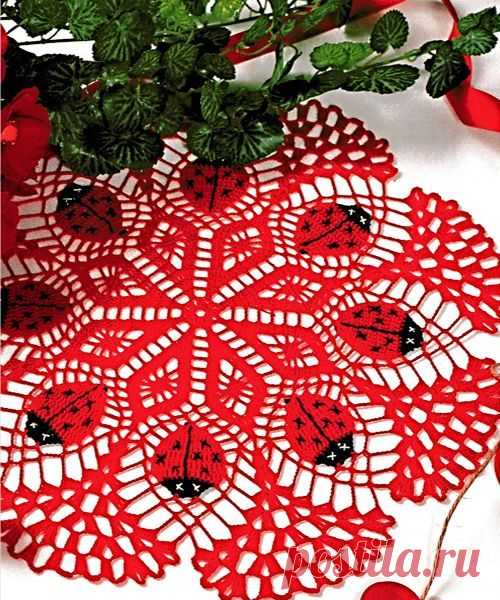 Салфеточка "Божьи коровки"