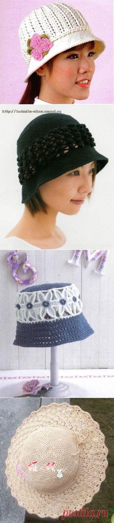 Летние шляпки (из интернета). / Вязание крючком / Женская одежда крючком. Схемы.