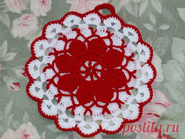 Ravelry: Queen Annes Lace Vintage Potholder pattern by Maggie Weldon