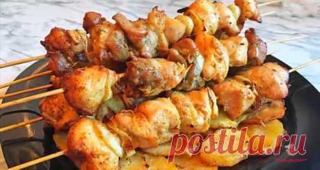 Как приготовить шашлык из курицы в духовке