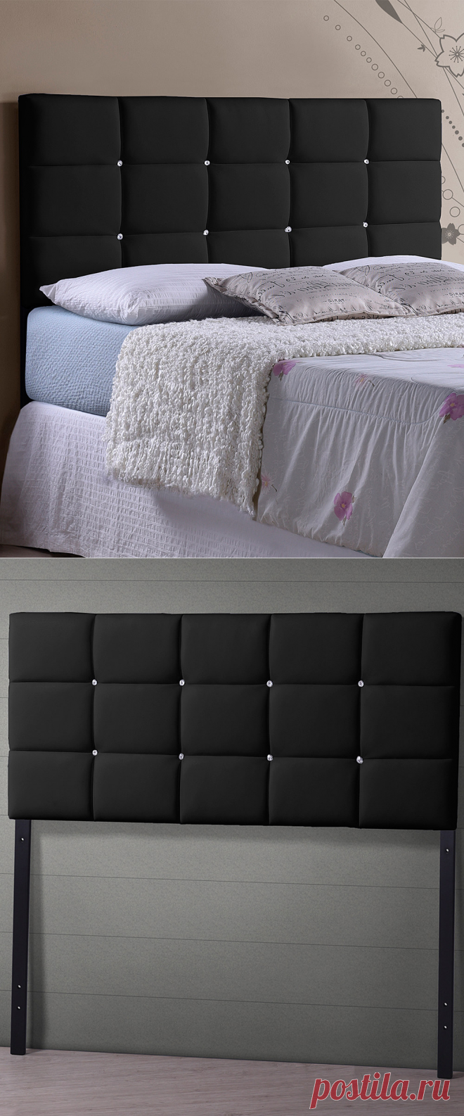 Baxton Studio Black Faux Leather Full-Size Headboard | zulily