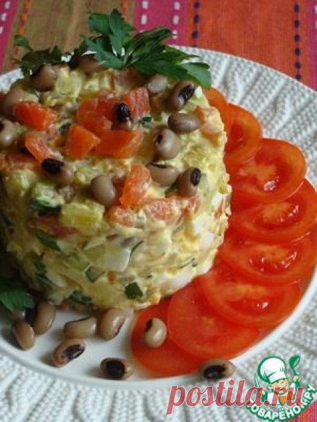 Нежный рыбный салат - кулинарный рецепт